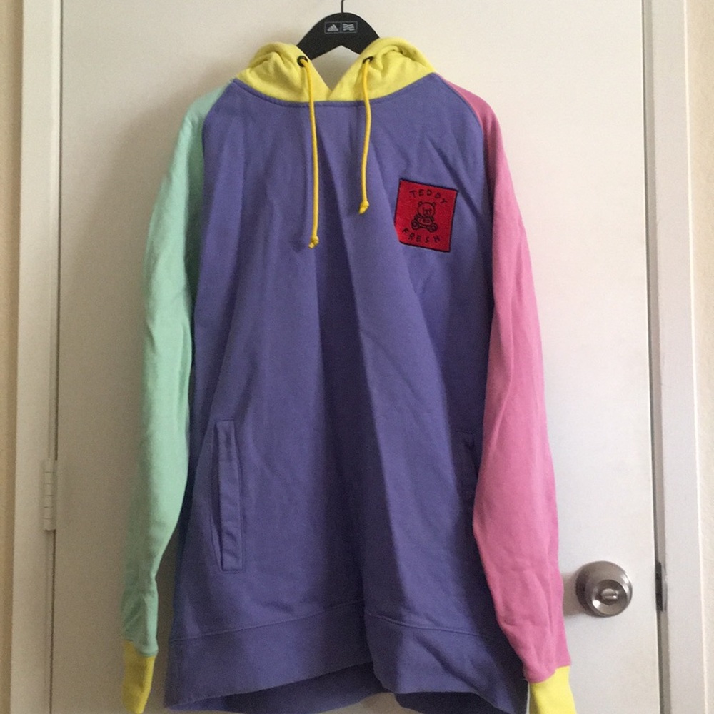 H3H3 color block hoodie